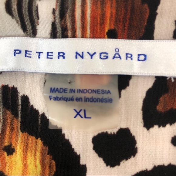 PETER NYGÅRD Sleeveless Animal Print + Medallion Jersey Angle Blouse XL - Picture 5 of 8